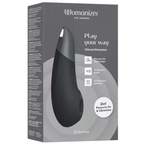 Womanizer – Enhance léghullámos csiklóizgató, vibrációval (fekete)