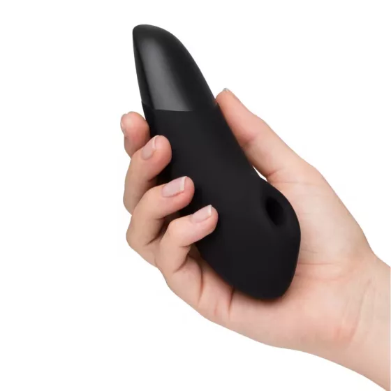 Womanizer – Enhance léghullámos csiklóizgató, vibrációval (fekete)