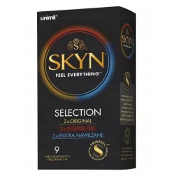 Skyn Intense Feel 10 db latex mentes óvszer, stimuláló felülettel
