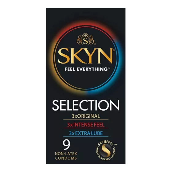 Skyn Intense Feel 10 db latex mentes óvszer, stimuláló felülettel