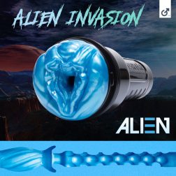   Fleshlight Alien maszturbátor, punci nyílással (Alien betéttel)