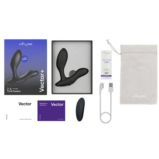 We-Vibe Vector+ prosztatavibrátor (fekete) (APP-os)