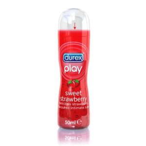 Durex Play Sweet Strawberry vízbázisú síkosító, eper aromával (50 ml)