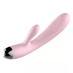   B-Series vibrátor/pulzátor, csiklóizgató ággal, melegítő funkcióval (rózsaszín)