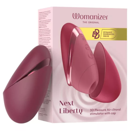 Womanizer – Next Liberty léghullámos csiklóizgató (bordó)