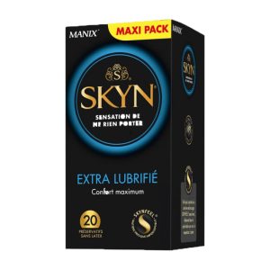 Skyn 20 db latex mentes óvszer, extra síkostással