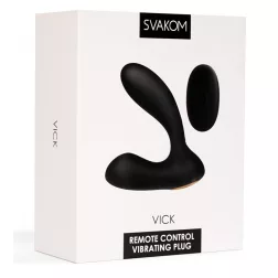 Svakom – Vick análvibrátor, távirányítóval (fekete)