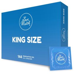 Love Match King Size extra nagy méretű óvszer (144 db)