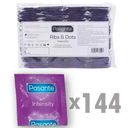   Pasante – Intensity redőzött és rücskös felületű óvszer (144 db)