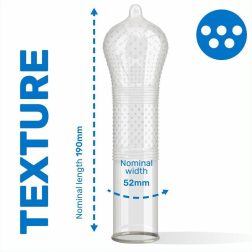   Pasante Intensity redőzött és rücskös felületű óvszer (144 db)