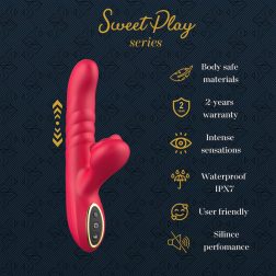Sweet Play A2 fel-le mozgó, klitoriszágas vibrátor