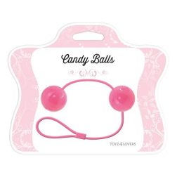   Candy Balls gésagolyó pár, belső ballasztgolyóval (rózsaszín)