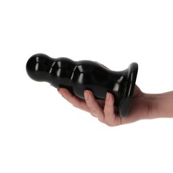 Italian Cock gömbös dildó (6" - fekete)