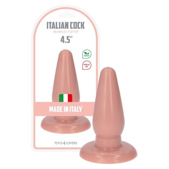 Italian Cock anál dildó (4,5" - világos bőrszín)