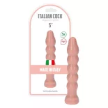   Italian Cock – hullámos dildó (5", világos bőrszín)