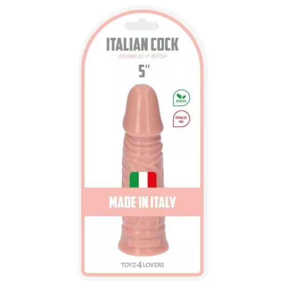 Italian Cock – dildó (5", világos bőrszín)