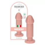   Italian Cock – dildó széles makkrésszel (5", világos bőrszín)
