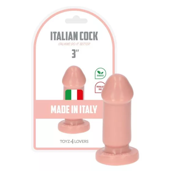 Italian Cock – mini dildó (3", világos bőrszín)