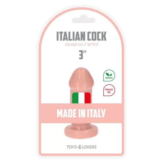 Italian Cock – mini dildó (3", világos bőrszín)
