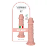   Italian Cock – tapadótalpas dildó (5,5", világos bőrszín)