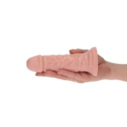   Italian Cock tapadótalpas dildó (5" - világos bőrszín).