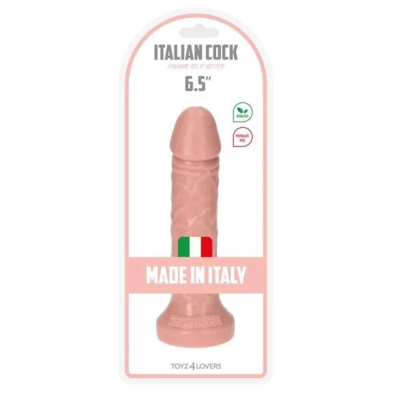Italian Cock – dildó (6,5", világos bőrszín)