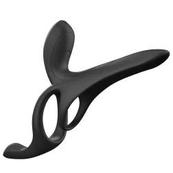   Erospace – Mens Play B11 párvibrátor pénisz és heregyűrűvel, gátstimulációval