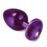 Toyz4Lovers – Fém anál dildó lila kristállyal (lila)