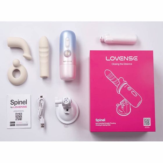 Lovense Spinel - lökő/rezgő okos szexgép, 3 feltéttel (APP-os)