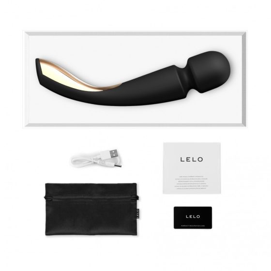 Lelo Smart Wand 2. kézi masszírozó készülék, nagy méret (fekete)