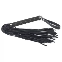   Rimba – rövid bőrkorbács, ötvenöt ággal, mintás nyéllel (35 cm)