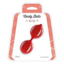   Candy Balls Cherry gésagolyó pár, belső ballasztgolyóval (piros)