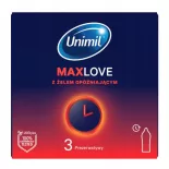 Unimil Max Love Time Control késleltetős óvszer (3 db)