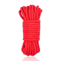 LateToBed – bondage kötél (piros, 5 méter)