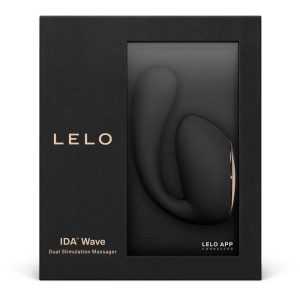 Lelo Ida Wave kétmotoros vibrátor, rotáló szárral (fekete) (APP-os)