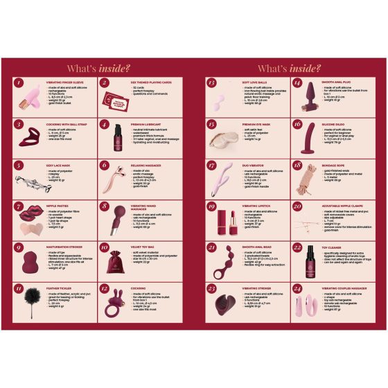 Dream Toys Sexy Calendar - adventi naptár 2025 (24 db-os készlet)