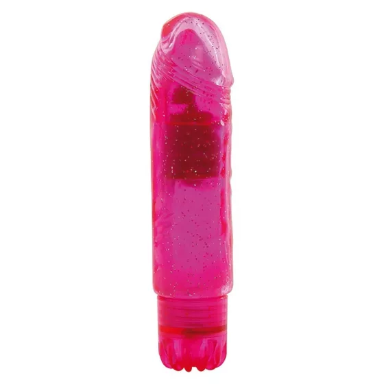 Jammy Jelly – Gleamy Glitter mini vibrátor (pink)