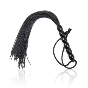 Toyz4Lovers – Gumiszálas mini korbács (fekete)