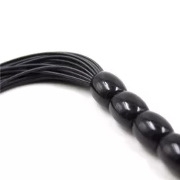 Toyz4Lovers – Gumiszálas mini korbács (fekete)