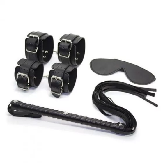 Toyz4Lovers – Kötöző készlet korbáccsal és szemmaszkkal