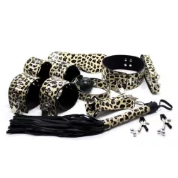 Toyz4Lovers – 12 részes bondage készlet (leopárd)