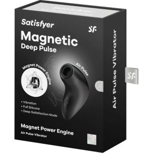 Satisfyer Magnetic Deep Pulse léghullámos csiklóizgató (fekete)