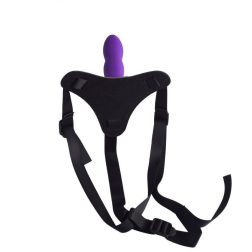 Toyz 4 Lovers strap-on hám, hullámos dildóval (lila)