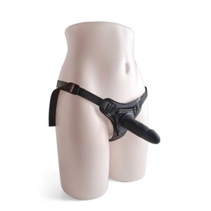 Toyz 4 Lovers strap-on hám, realisztikus dildóval (fekete)