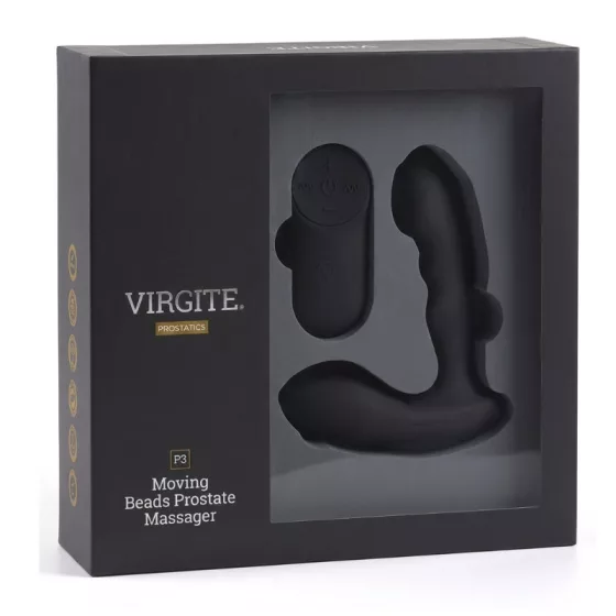 Virgite – P3 távirányítható prosztatavibrátor fejrészében fel-le mozgó stimulálógolyóval, vibrációval