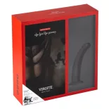 Virgite – Univerzális fekete hám dildóval (S méret)