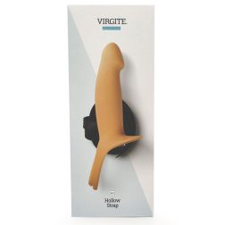   Virgite H2 felcsatolható, üreges dildó, hámmal (L méret - világos bőrszín)