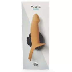   Virgite – H2 felcsatolható, üreges dildó hámmal (L méret, világos bőrszín).