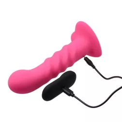  Virgite Fantasy – Pinky tapadótalpas vibrátor távirányítóval (rózsaszín)