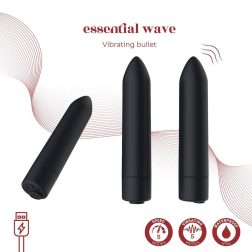 Virgite Essentials akkumulátoros minivibrátor (fekete)